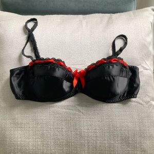 Agent Provocateur 36C black satin bra